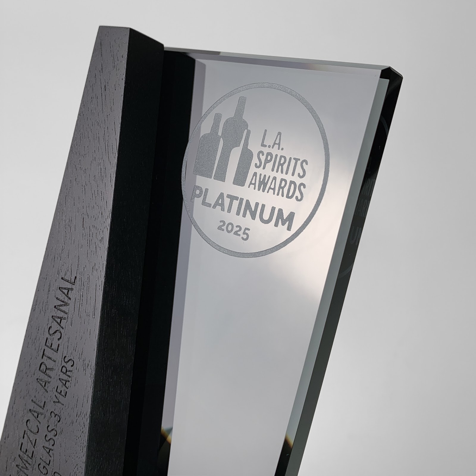 a Platinum award, up close