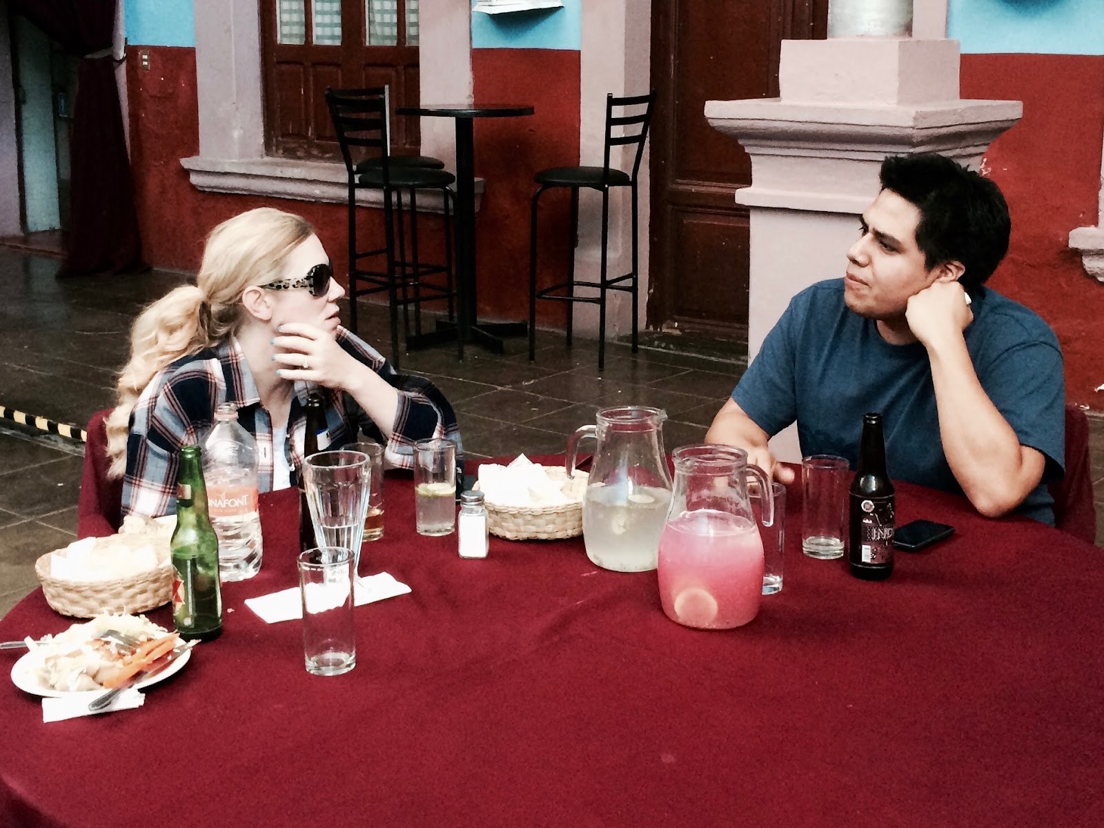 friends at the restaurant