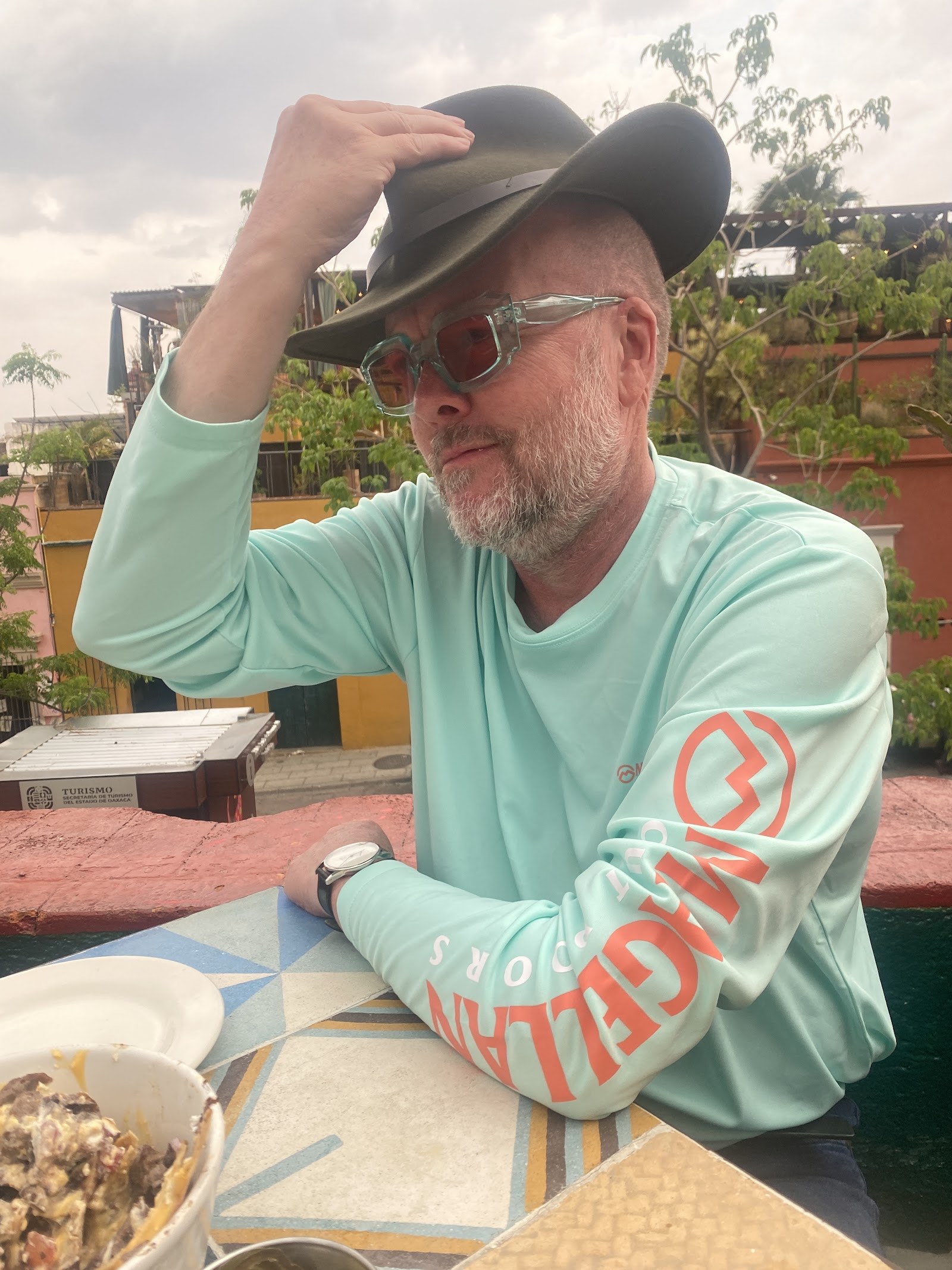 a man on the rooftop