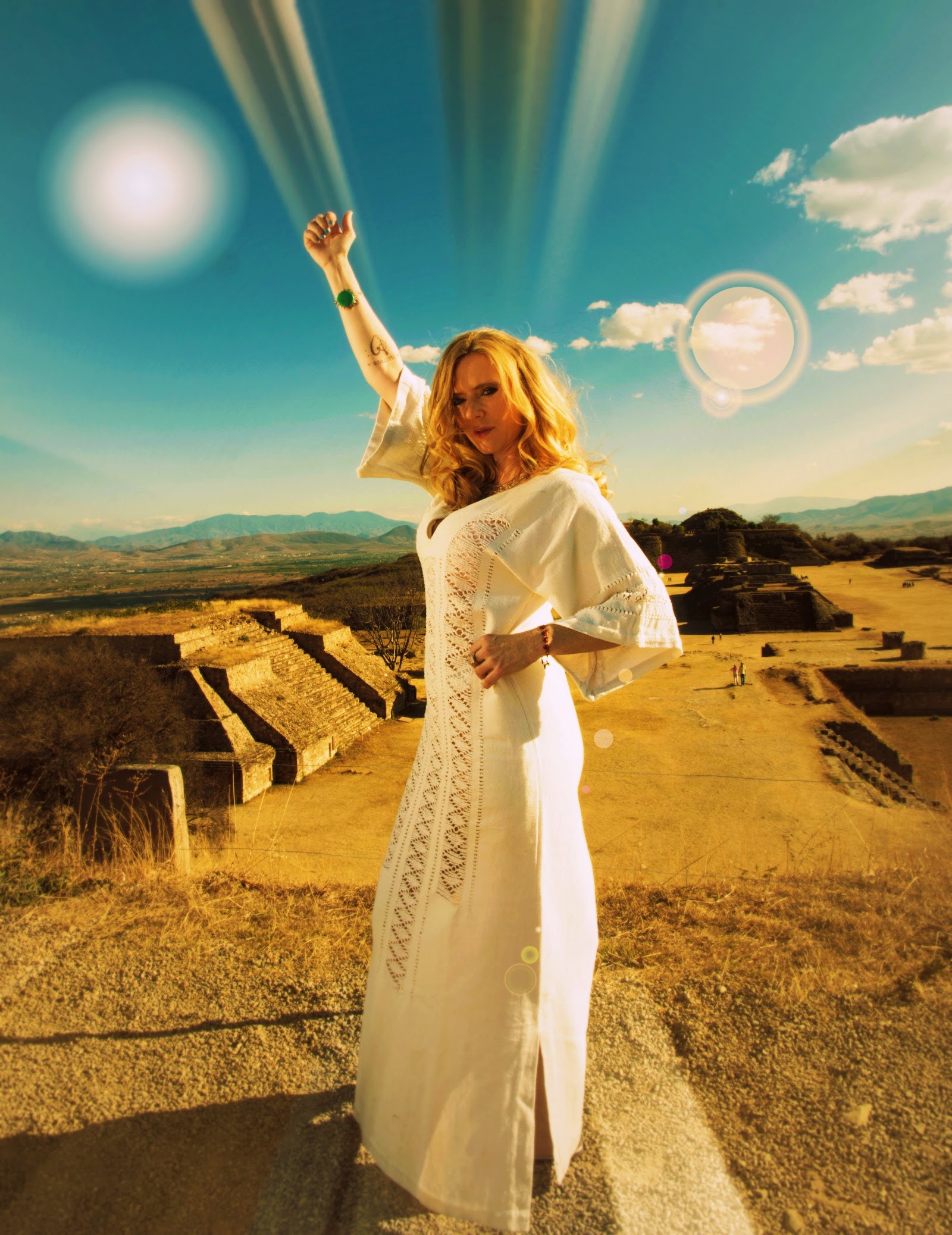 posing at Monte Albán