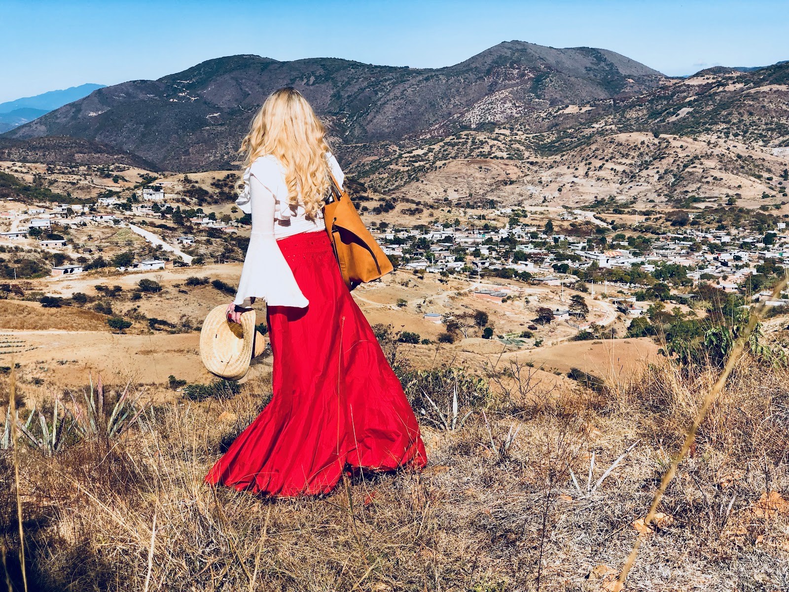 overlooking the Oaxaca valley
